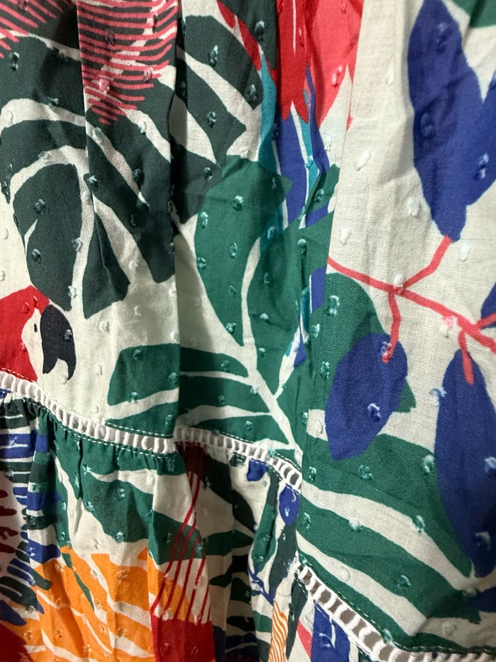 Farm Rio White Macaw Dress XL - Picture 6 of 8
